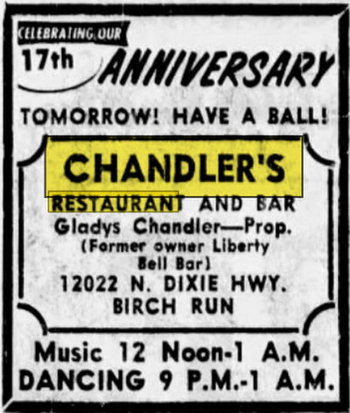 Oscar & Joeys Roadhouse (Chandlers) - May 11 1971 Article (newer photo)